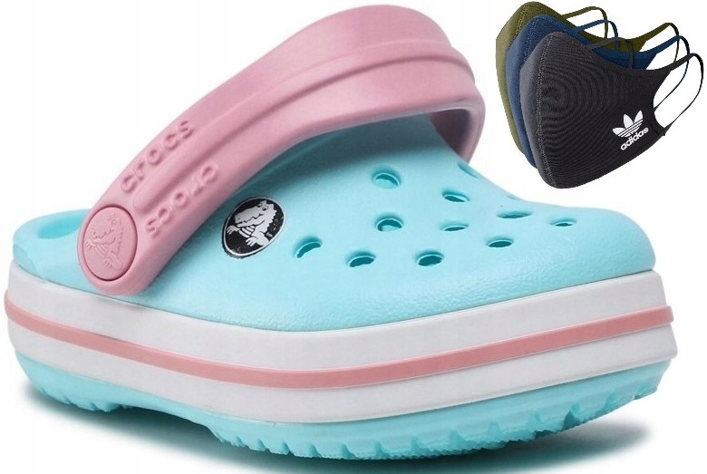 

25-26 Klapki Buty Sandały Crocs Clog Maska Adidas