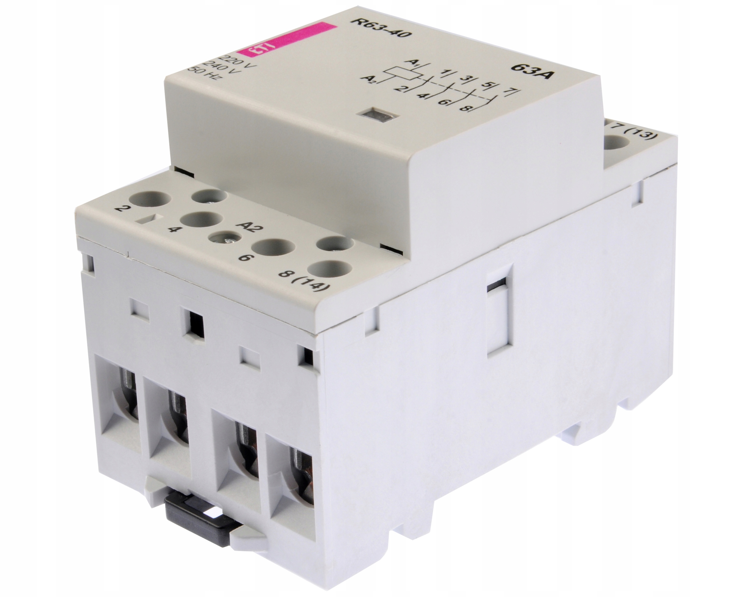 Modulárny stýkač 63A 4 spínacie kontakty R 63-40 230V ETI-002463450