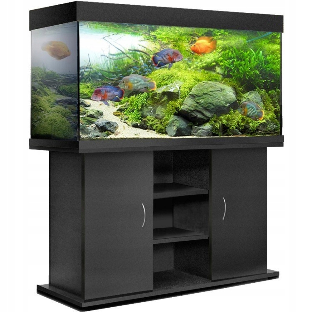 KOMODA POD AKWARIUM 120x50x70 PROSTA CZARNA +MATA+3gratisy