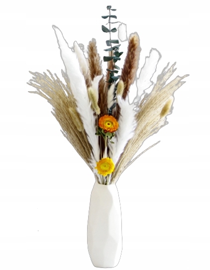 

Bukiet Suszony Trawa Pampasowa Eukaliptus Dmuszek