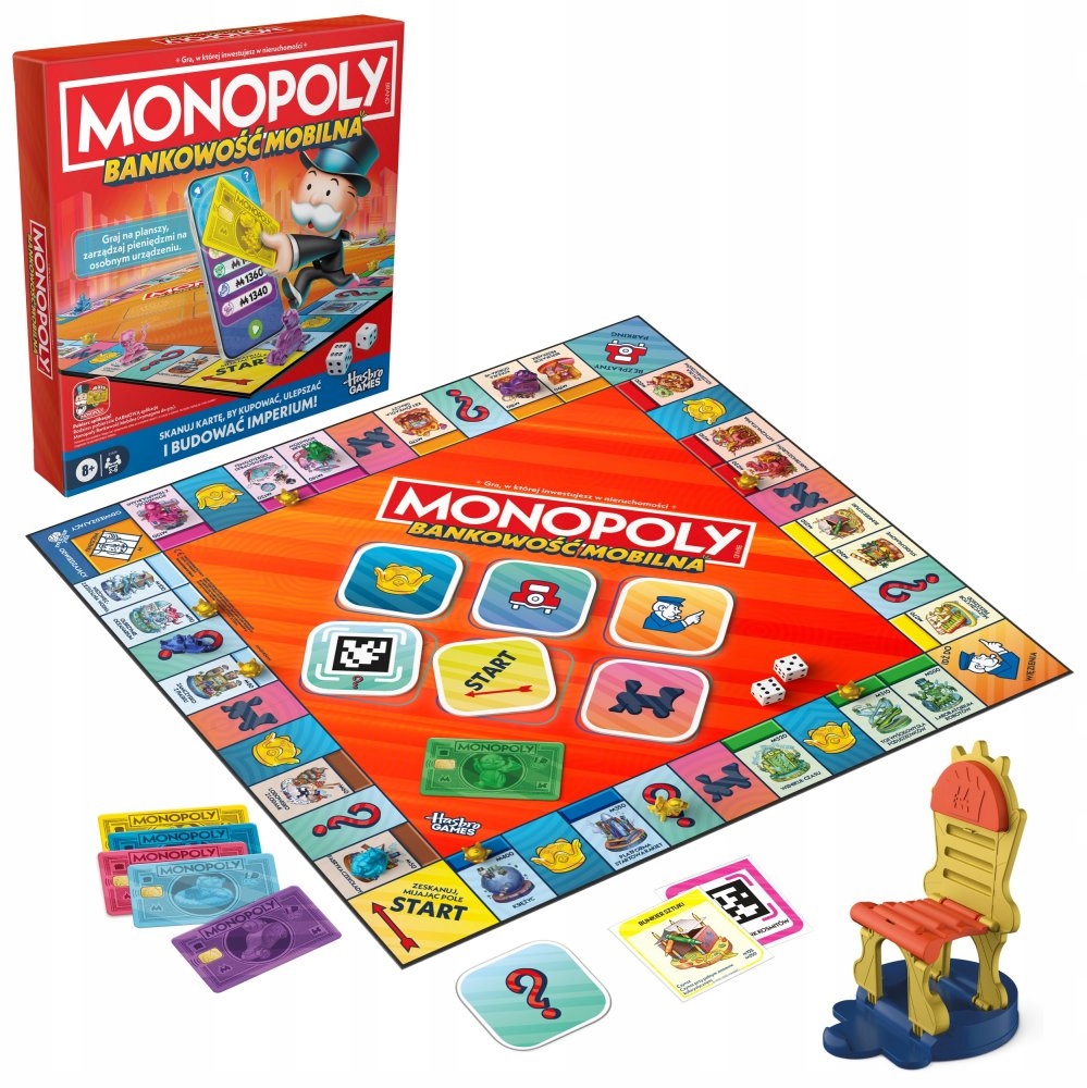 Monopoly Bankowość Mobilna Hasbro Pl Gra Planszowa 2–6 graczy 8+