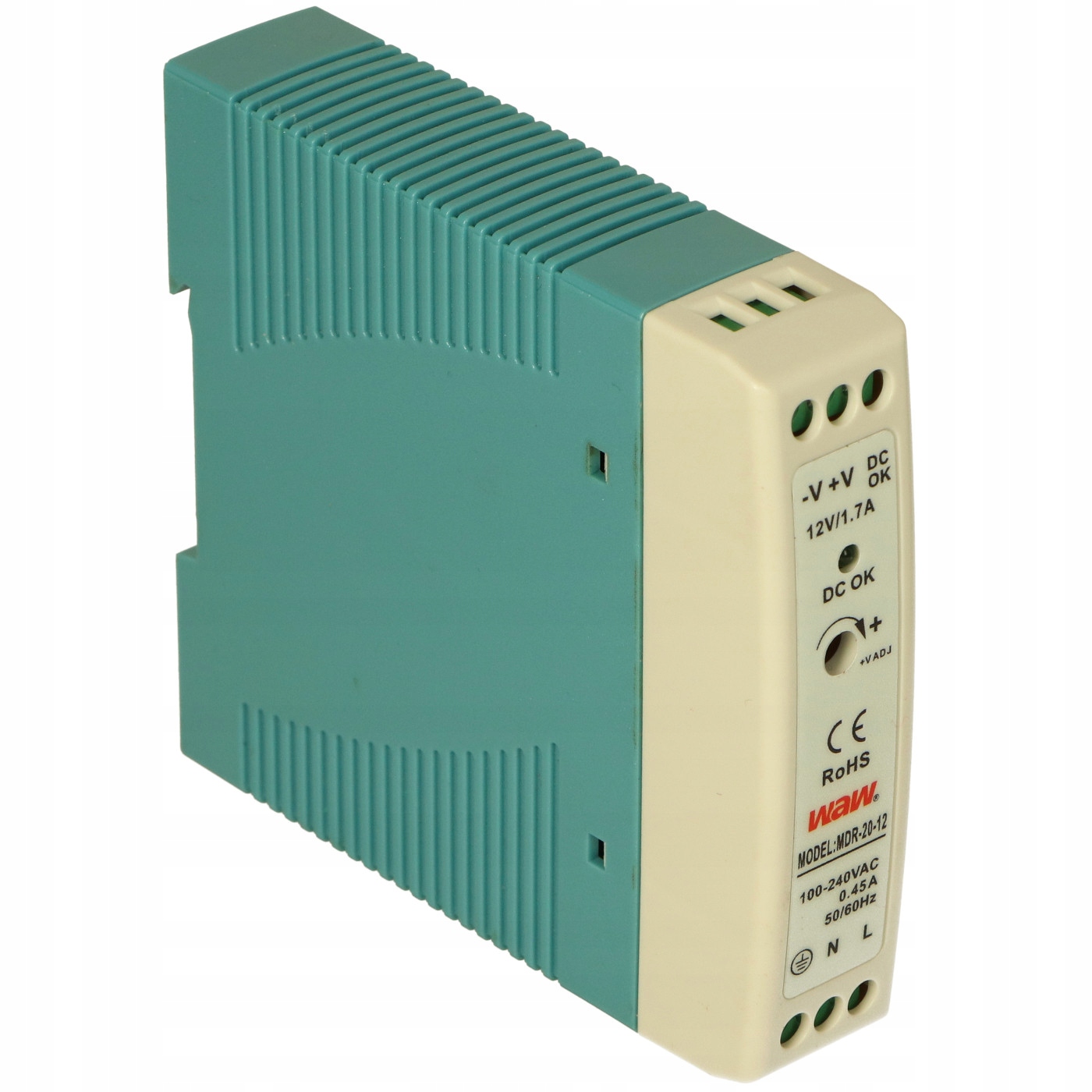 Zasilacz impulsowy MDR-20-12 12V 1,67A WAW