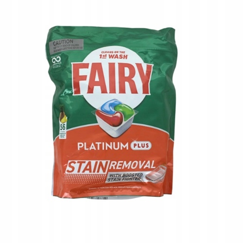 Levně Fairy Platinum Plus All-in-One Kapsle tablety do myčky 56 ks