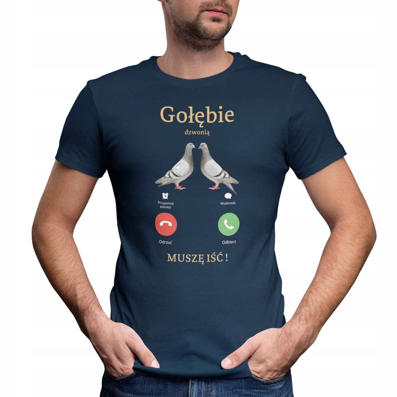 KOSZULKA MĘSKA GOŁĘBIE GOŁĘBIARZ TATA DZIADEK Rozmiar inny