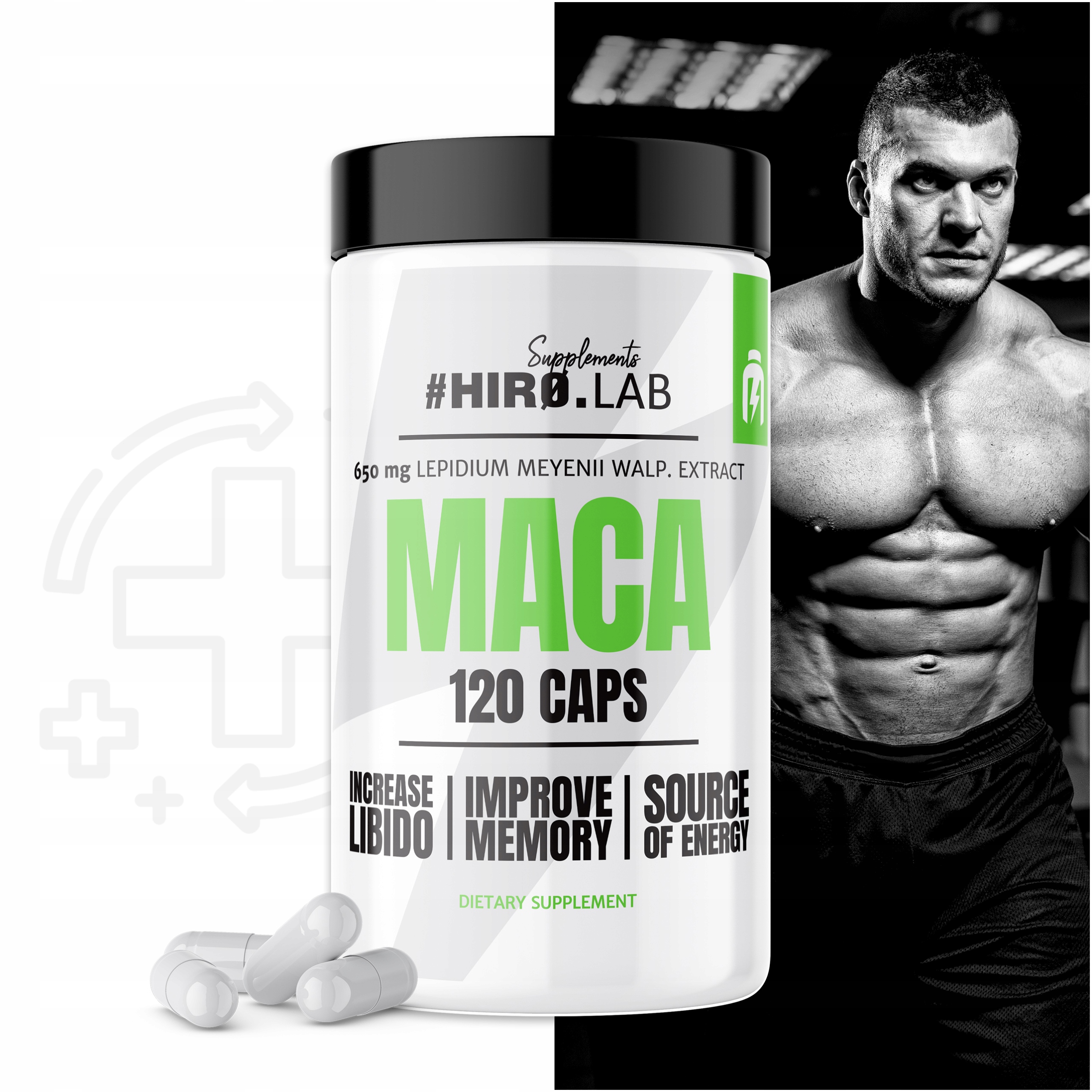 Hiro.Lab Maca 120 caps TESTOSTERON LIBIDO POTENCJA Producent Hiro.Lab