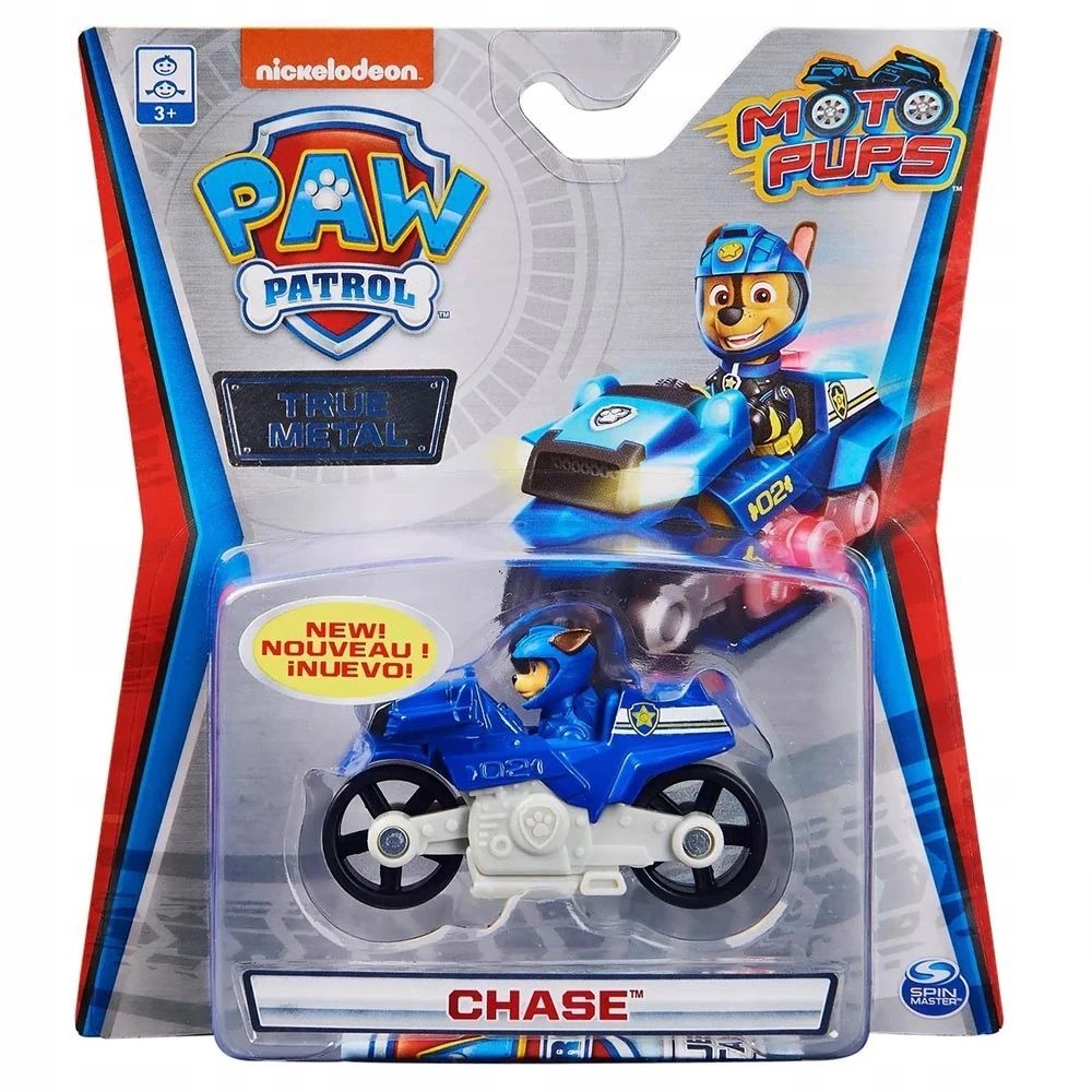 PAW Patrol, Véhicule Chase en métal moulé True Metal à