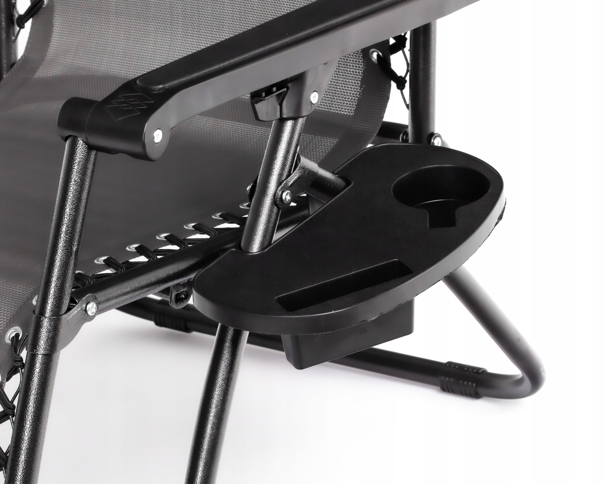 LEŻAK OGRODOWY PLAŻOWY FOTEL SKŁADANY ZERO GRAVITY TURYSTYCZNY KRZESŁO 2w1 Materiał stelaża metal