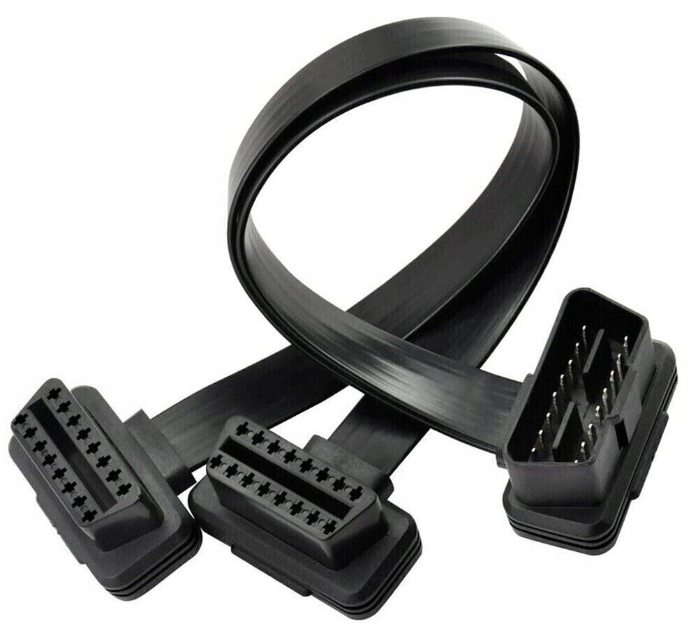 Kabel Rozgałęziacz Obd 2 II Przedłużacz Adapter 16 Pin 60CM Rozgałęziacz