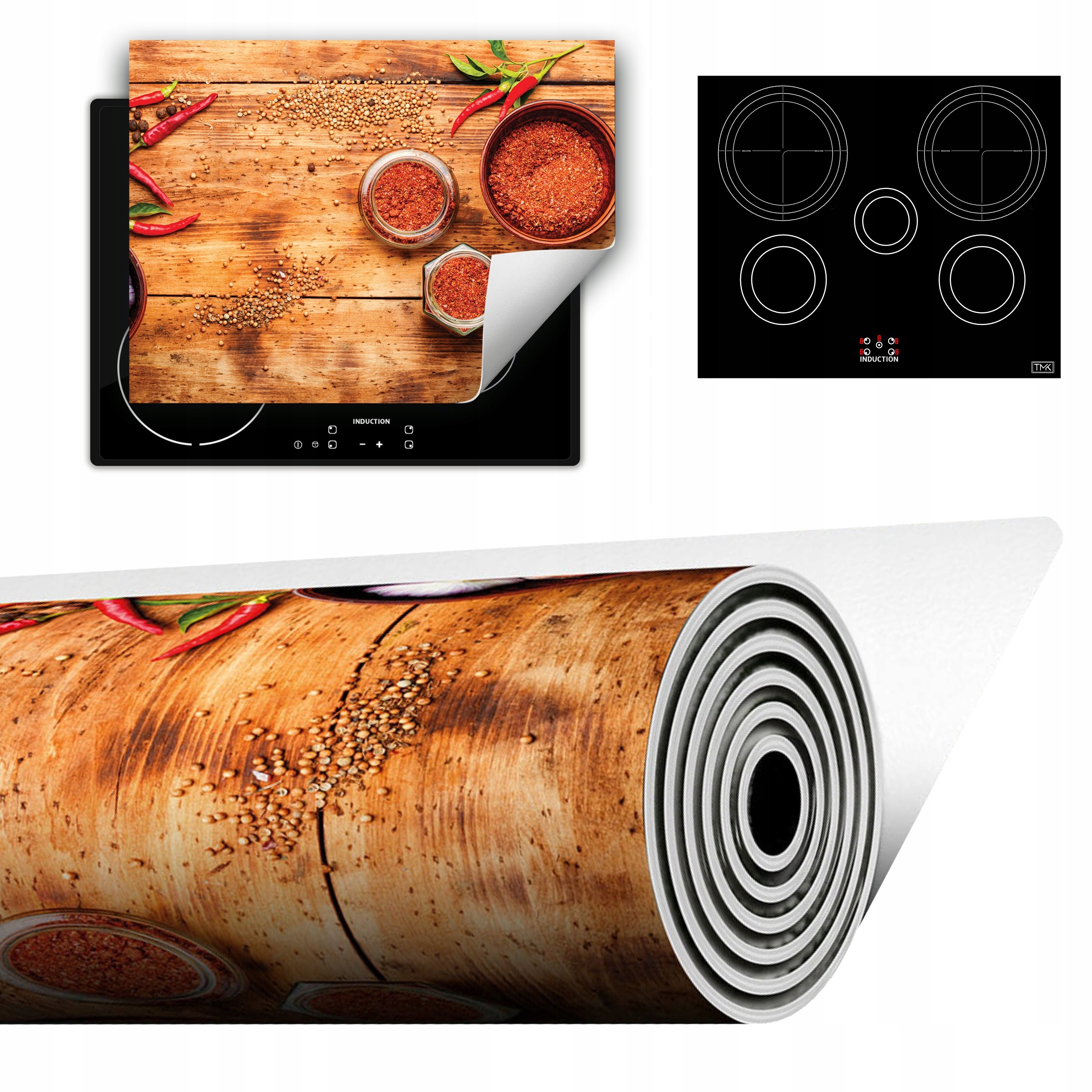 Vinylová Podložka Do Kuchyně Více Místa 70x52 dřevo chilli