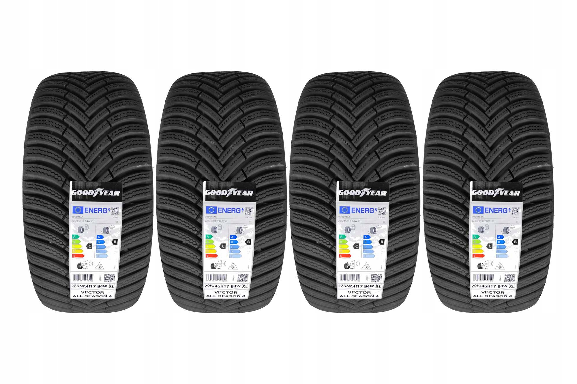 4 Opony całoroczne 225/45R17 Goodyear Vector All Season 4 2026