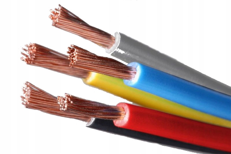

Kabel Przewód Flry-b 0,5mm2 1x0,50mm Brązowy 2mb
