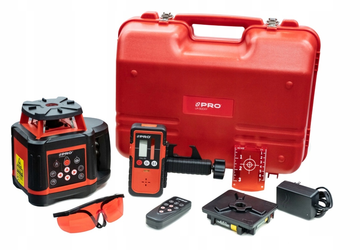 Laser rotacyjny LR-500 XY PRO z czerwoną wiązką