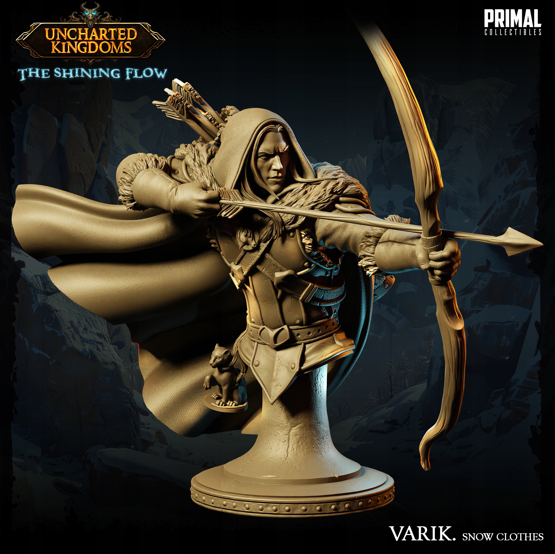 Dark Elf Varik DunAte Snow Clothes Poprsí Primal Col