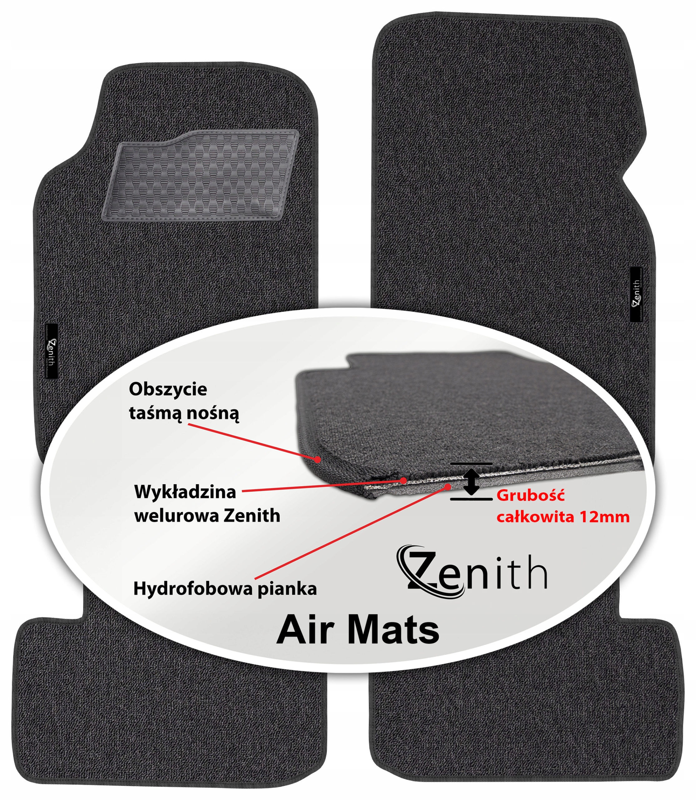 Rover 200 III Hb 1995-2000 Velúrové koberčeky do auta Zenith Air Mats