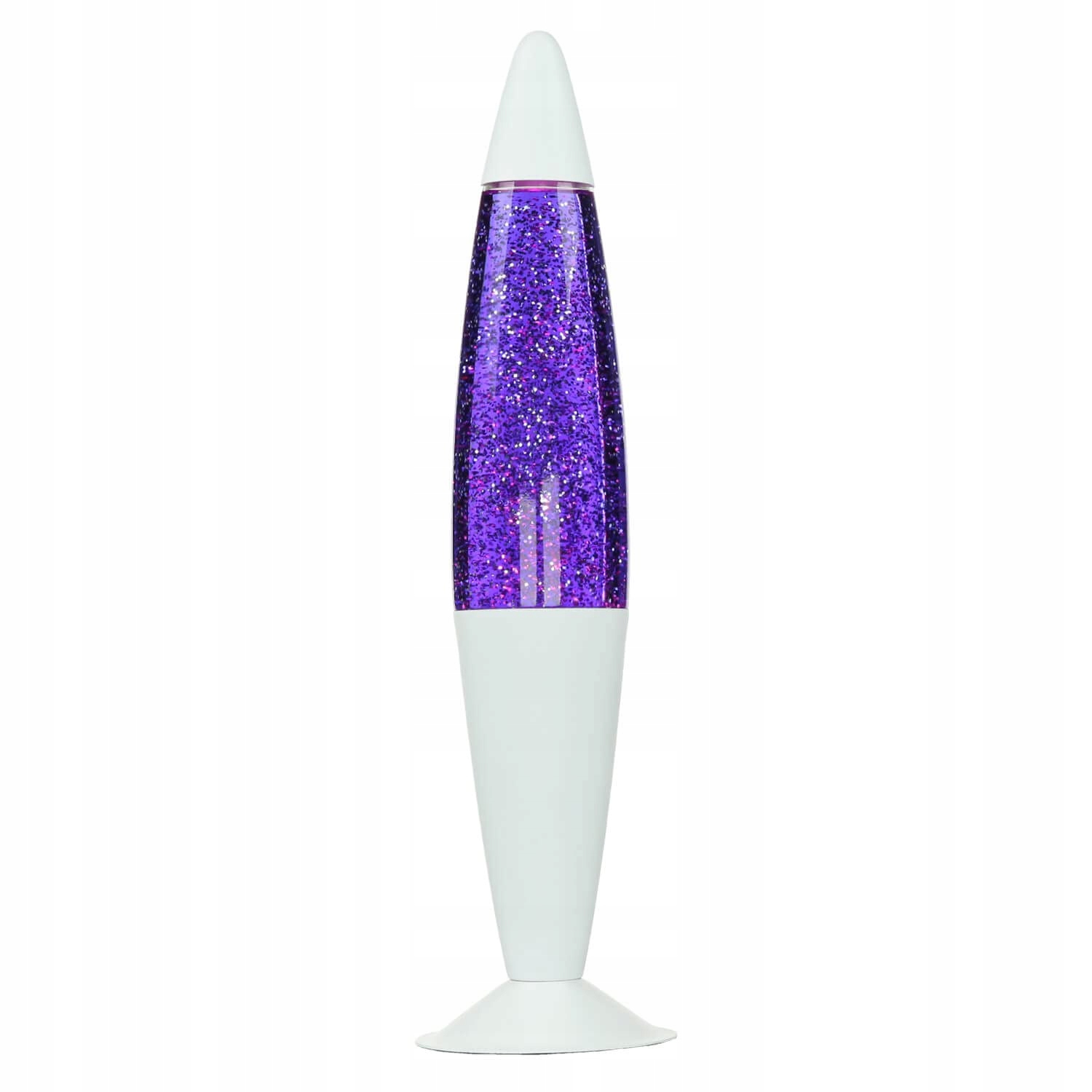 Trblietavá lampa Licht-Erlebnisse Glitter Retro Fialové trblietky