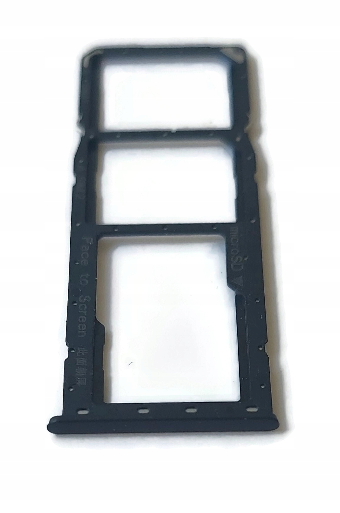 Szufladka tacka uchwyt karty SIM do Realme 7 Pro (RMX2170), czarna Pasuje do marki inna marka