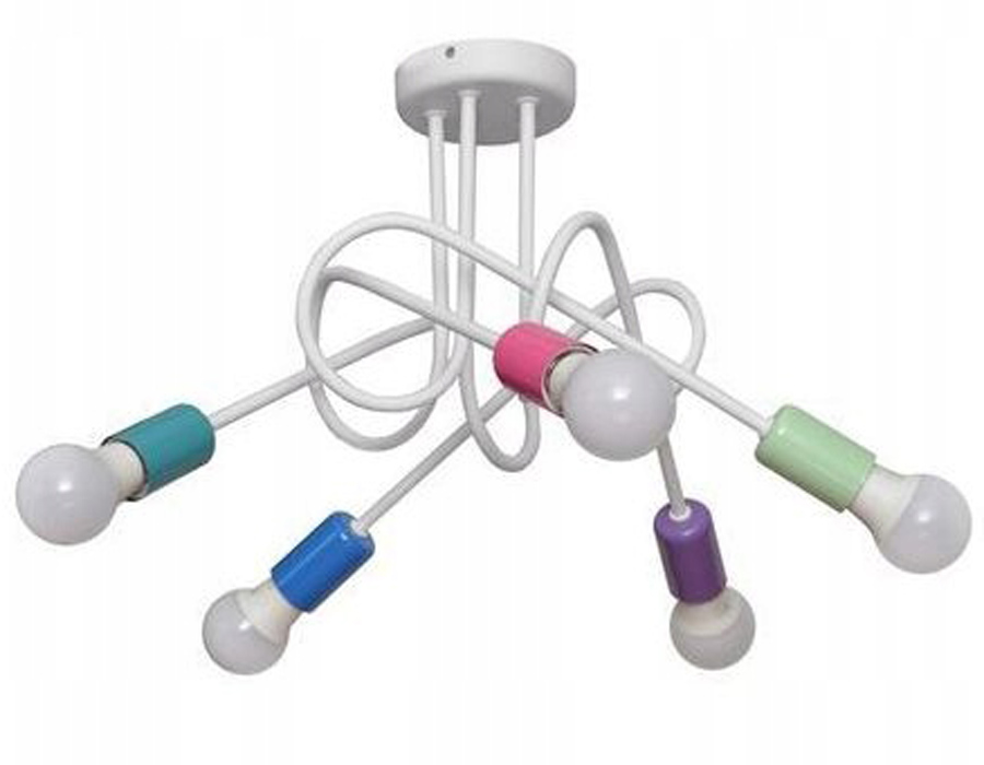 LAMPA WISZĄCA DZIECKO SUFITOWA ŻYRANDOL PLAFON 5 PUNKTOWA ! Kod producenta LOOP/5 kids