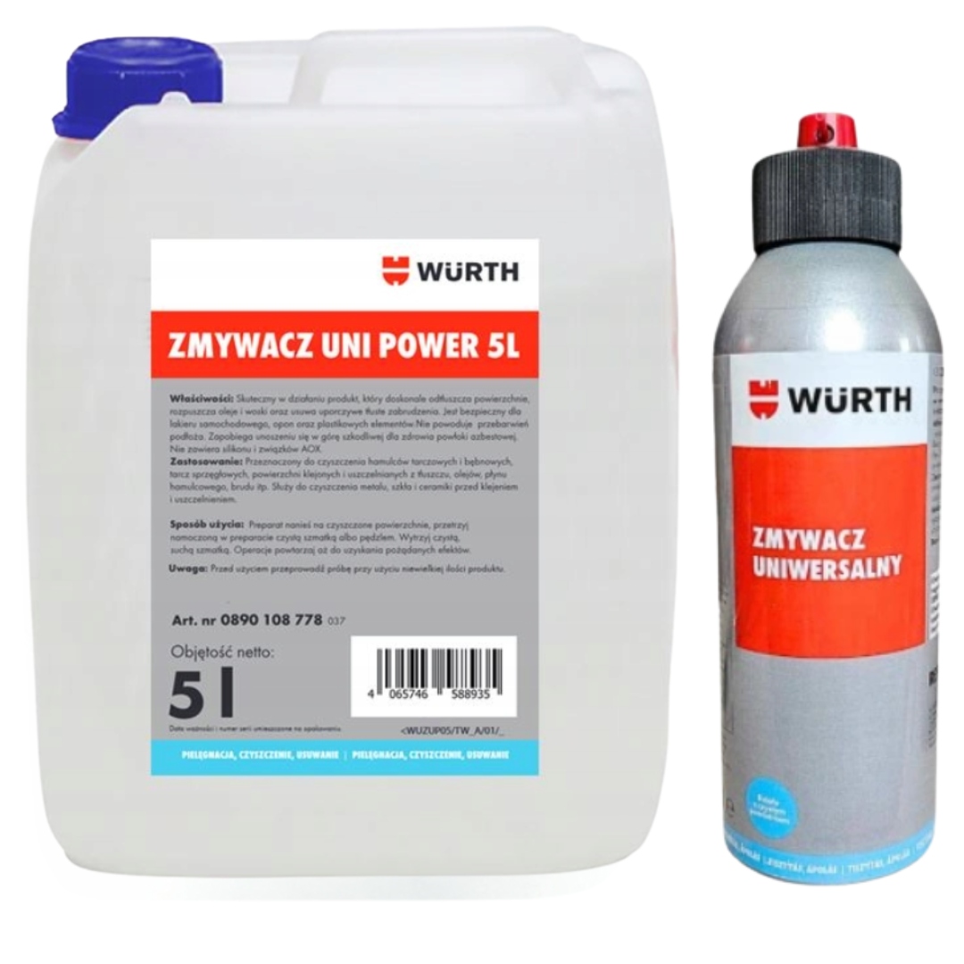 Univerzálny odstraňovač vzduchu Wurth 5L tlaková nádoba Wurth Refillo 400 ml