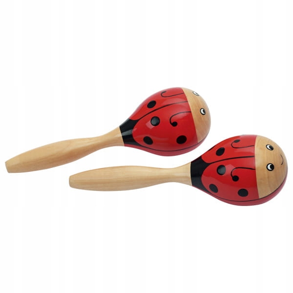 

Marakasy drewniane biedronki para 17cm Goki 61917