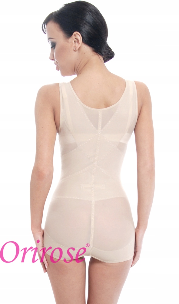Orirose gorset BODY mocno WYSZCZUPLAJĄCE brzuch modelujące talię SIZE PLUS Model 06918