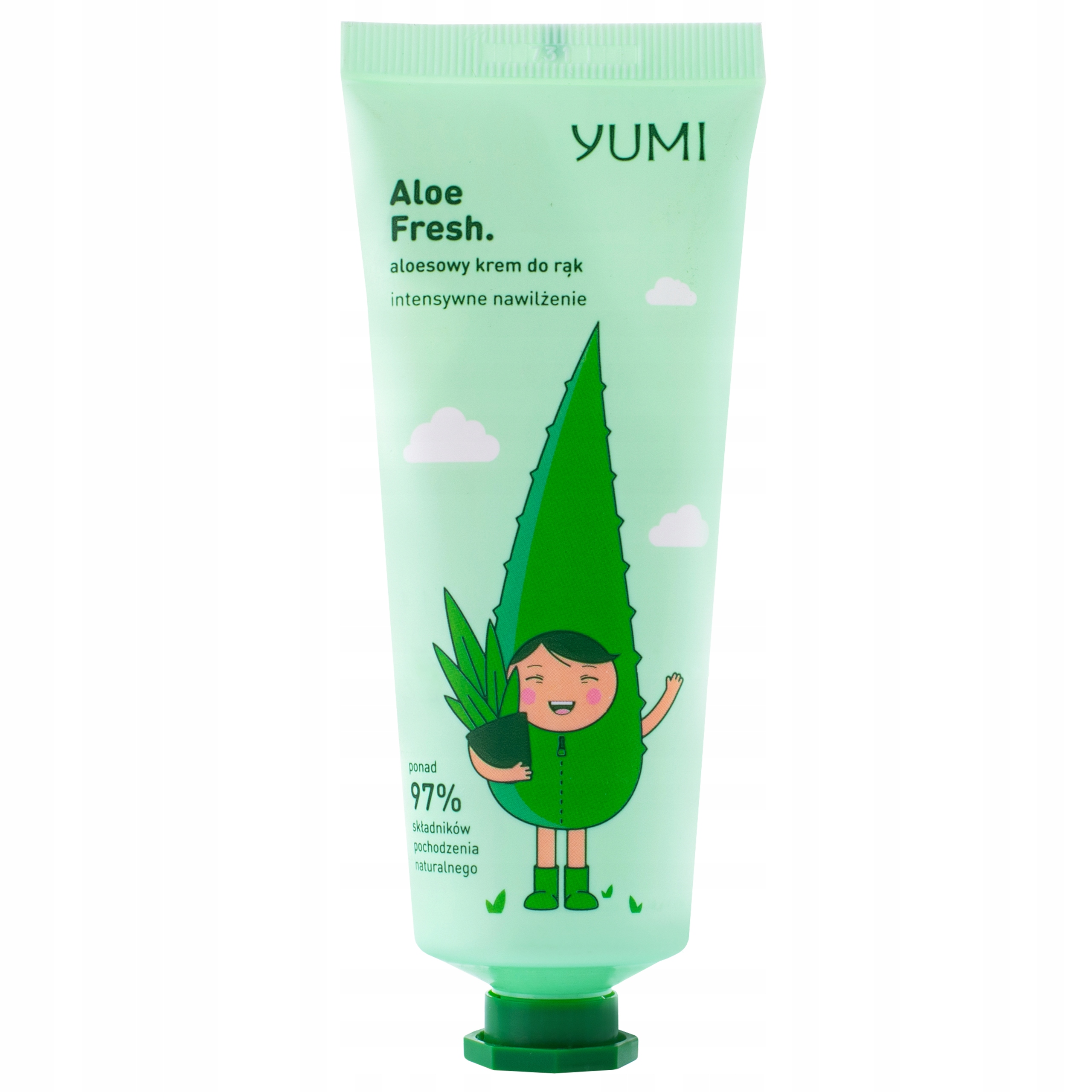 Yumi Aloe Fresh ľahký upokojujúci krém na ruky 75 ml na báze aloe vera