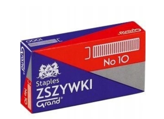 

Zszywki biurowe 10 mm 1000 sztuk, Grand (110-1389)