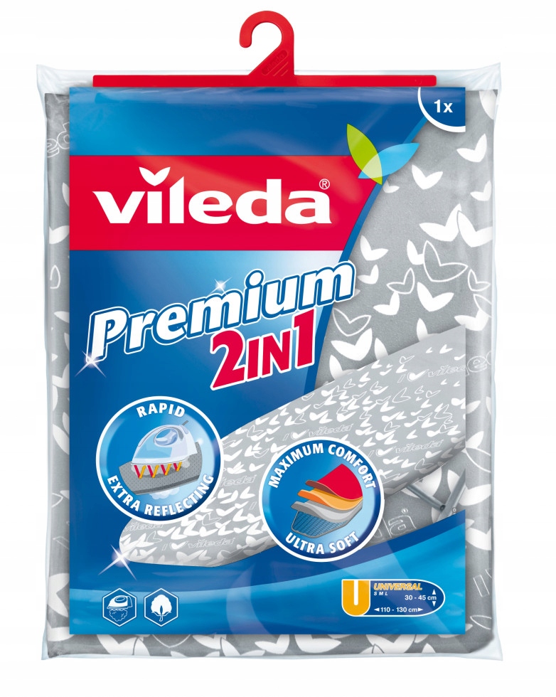 Levně Povlak na žehlicí prkno Vileda Premium 2v1