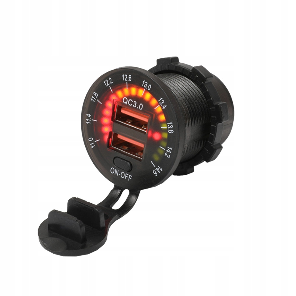 QC 3.0 Dual USB автомобильное зарядное устройство 12V 24V