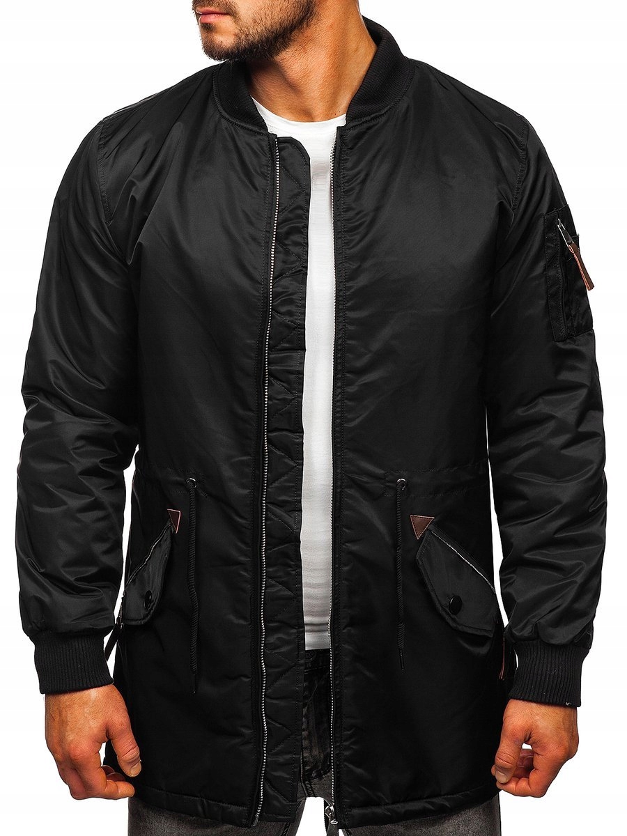 

Kurtka Męska Przejściowa Czarna JK363 DENLEY_2XL
