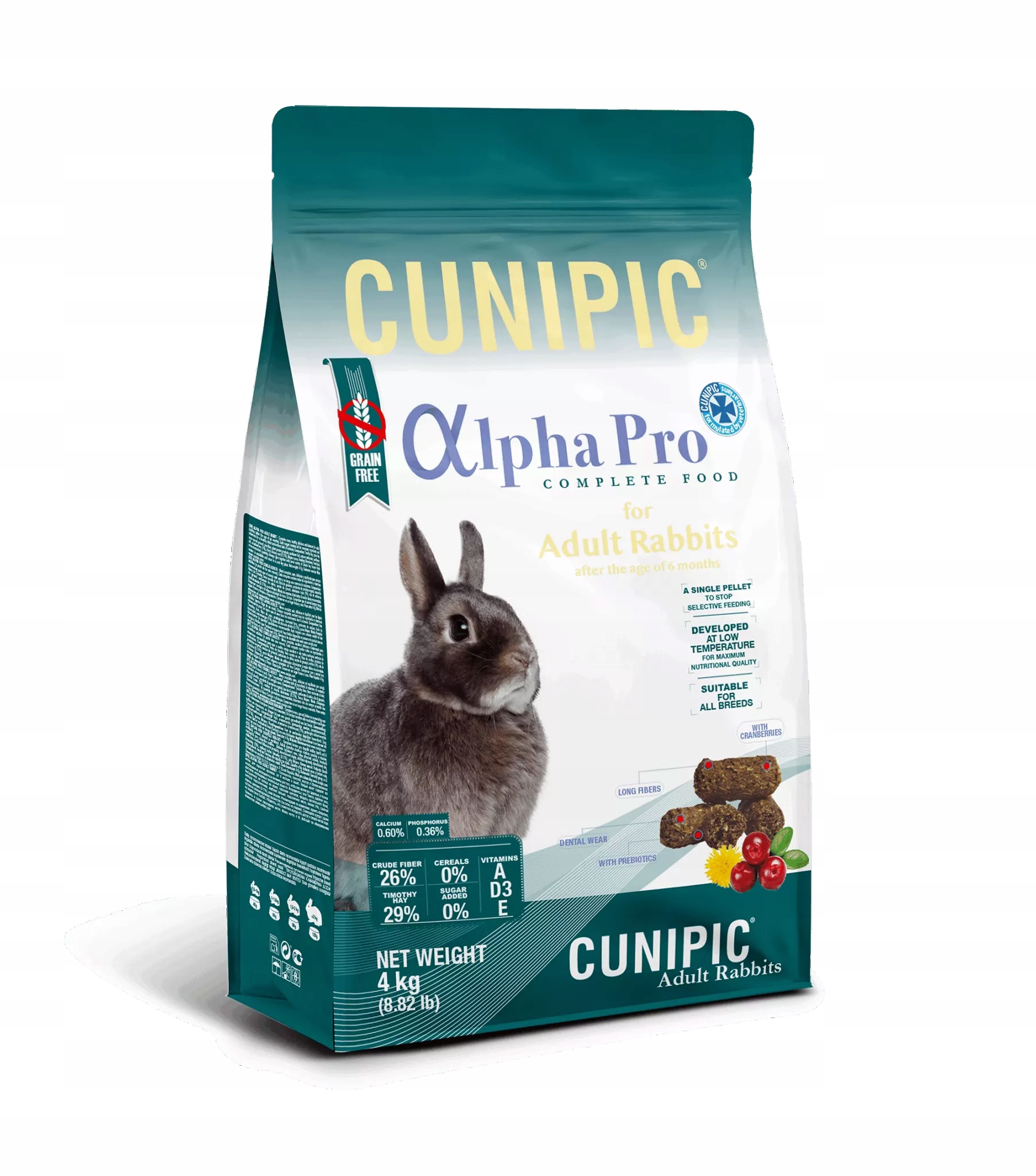 Cunipic Alpha Pro Adult Rabbit 4KG