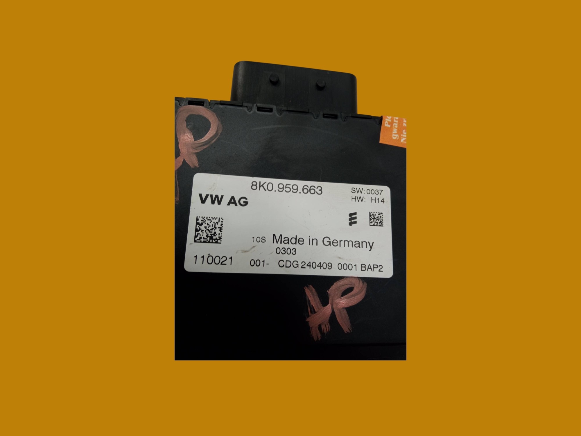 voltage module 8K0959663 Audi A4 IV (2008-2015) B8