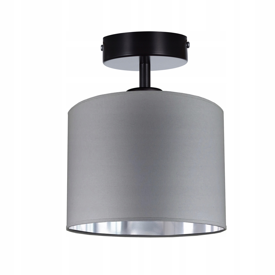 

Lampa Wisząca Sufitowa Nowoczesna Szaro - Srebrna