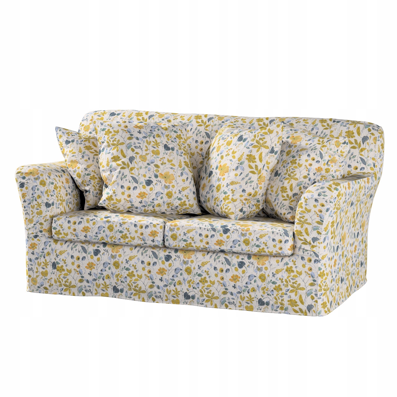 Poťah na 2-miestnu nerozkladaciu pohovku Tomelilla Ikea žlto-modrý