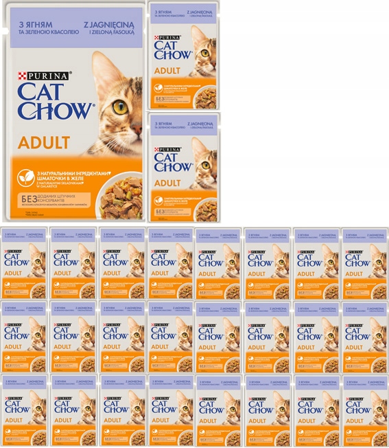 Purina Cat Chow Adult s jehněčím 26x85 g