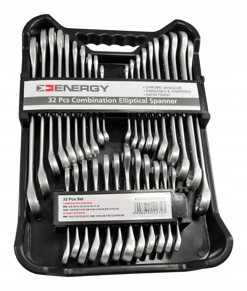 KLUCZE ZESTAW PLASKO OCZKOWYCH CALOWE METRYCZNE 32