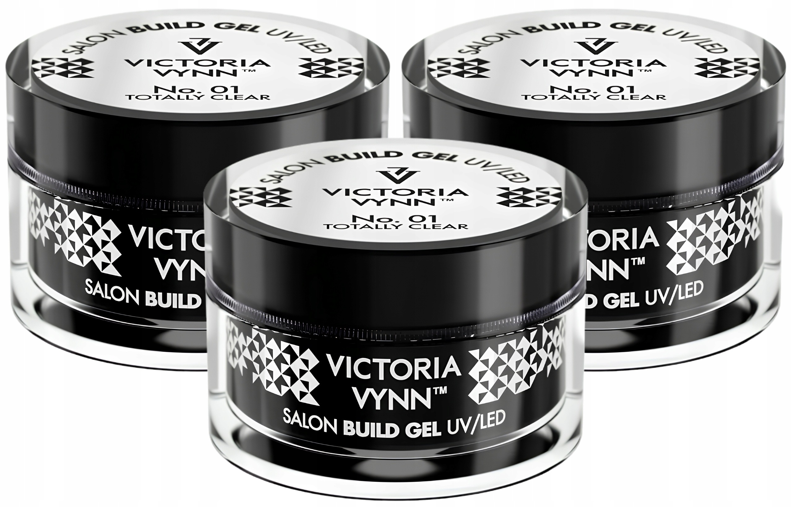 3 x Victoria Vynn Build Gel 01 Totally Clear, 50 ML