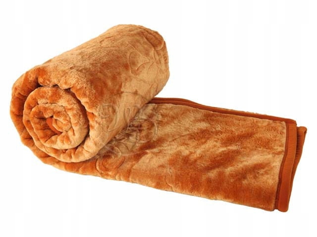 

Koc Elway 160x210 tłoczony rudy