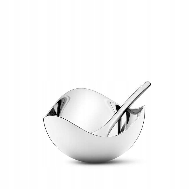 Georg Jensen Bloom Oceľový zásobník na soľ Solnica