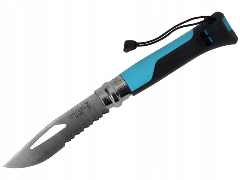 Zavírací Nůž Opinel No.8 Inox pro venkovní použití, modrý