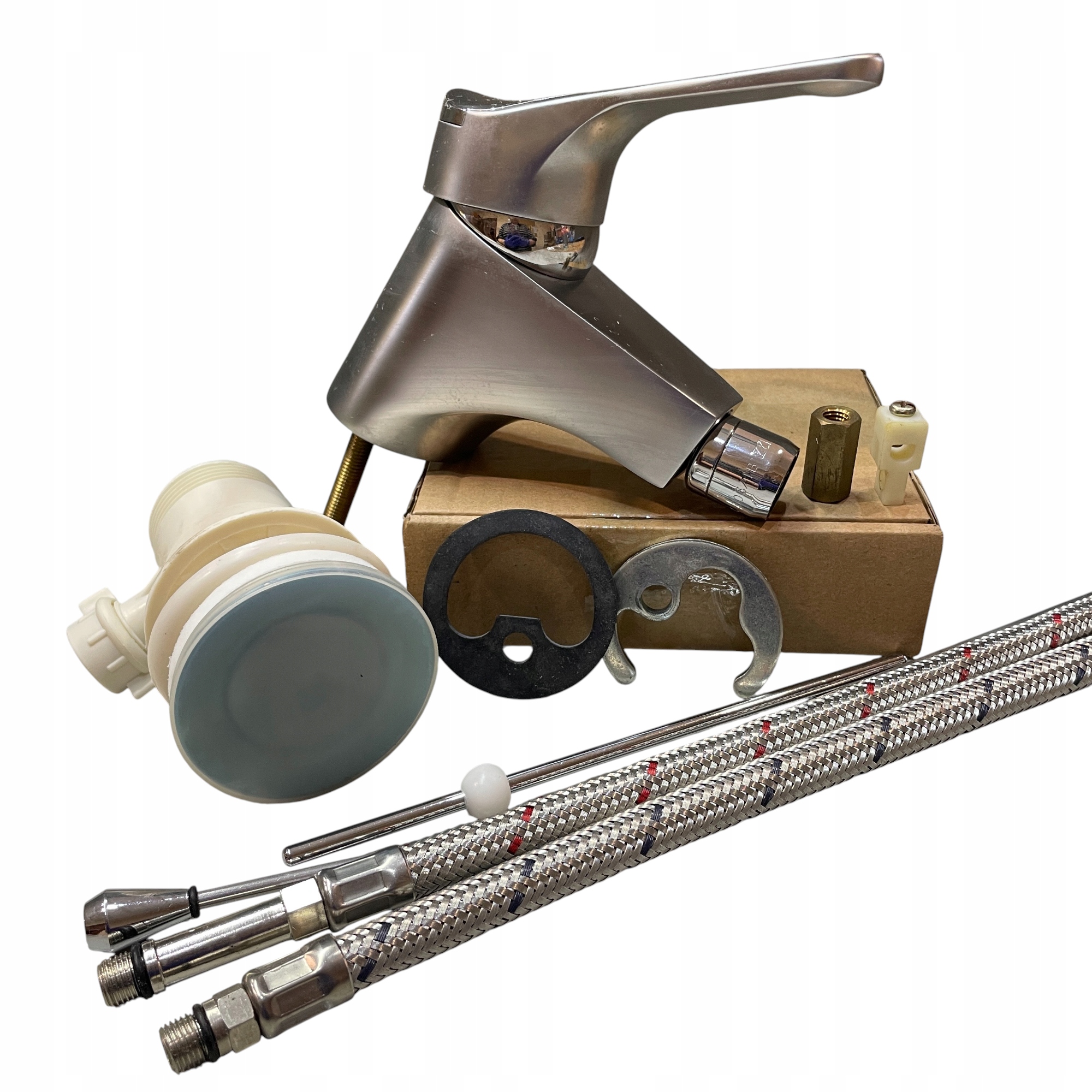 Bidetová batéria s automatickým uzáverom Time saténová (nobili)