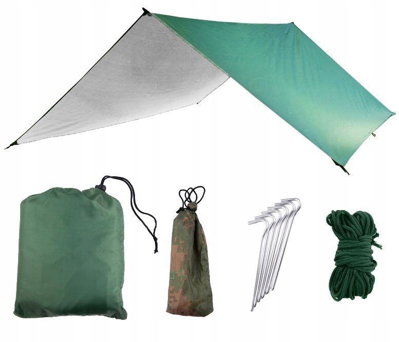 

Tarp Płachta Biwakowa Wodoodporna Termiczna 3x3m