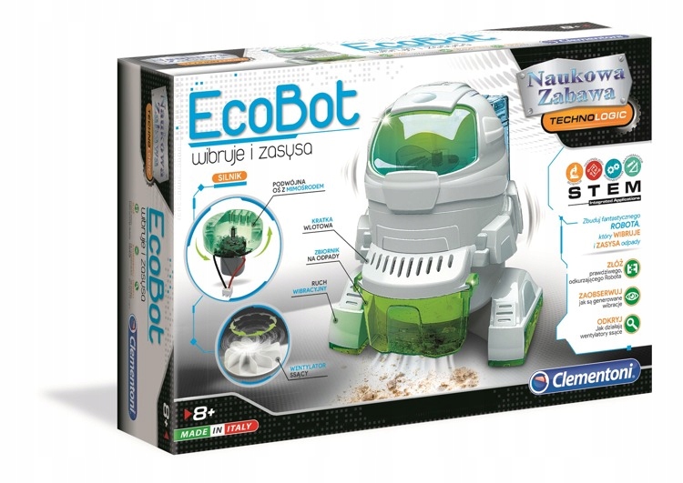 

Robot Ecobot Wibruje I Zasysa 50061 Clementoni