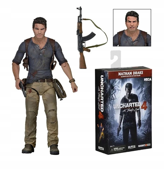 Uncharted Nathan Drake Pohyblivá figurka 18 cm příslušenství
