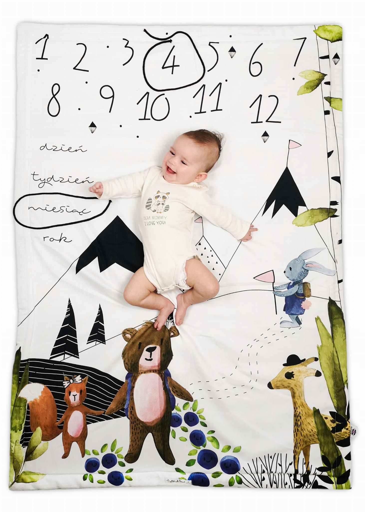 

Kocyk Foto 130x90,prezent babyshower,chrzest velve