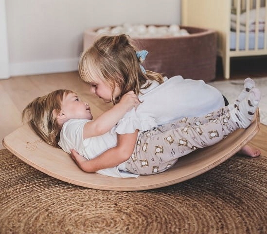 Deska do balansowania Classic Balance Board Materiał drewno