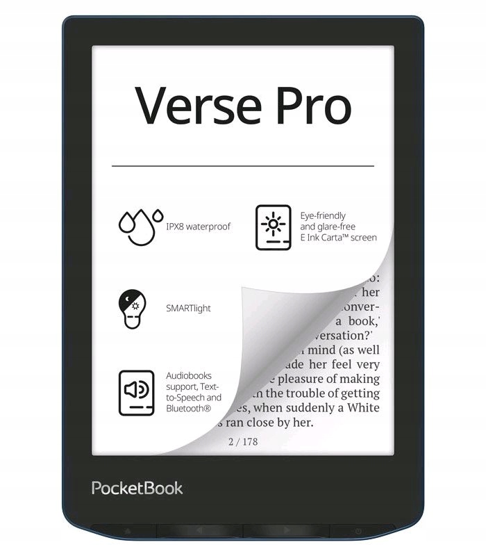 E-book Pocketbook 634 Verse Pro Passion Red, červený