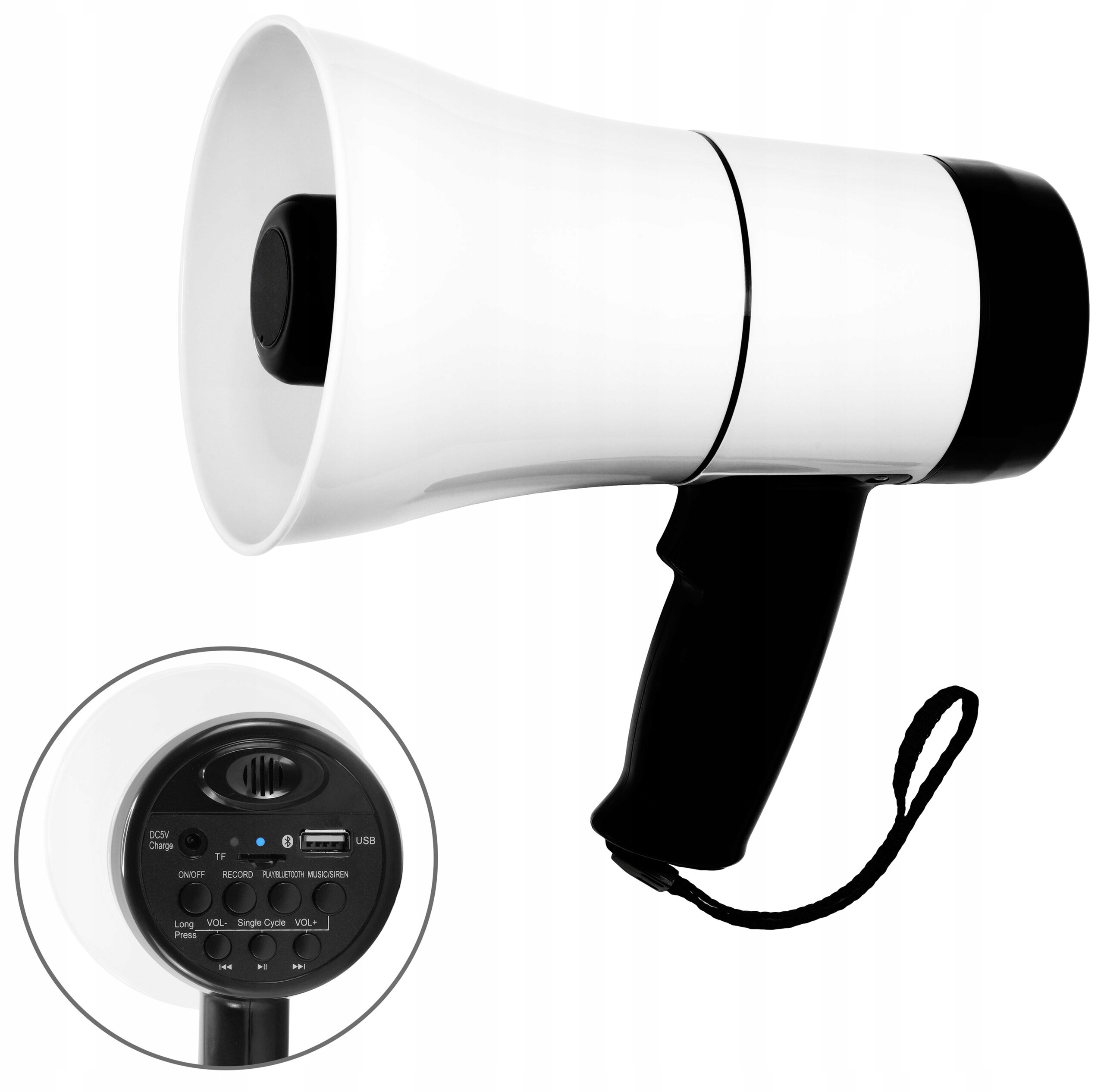 Megafon Musicmate MM-GH17 Czarno-biały