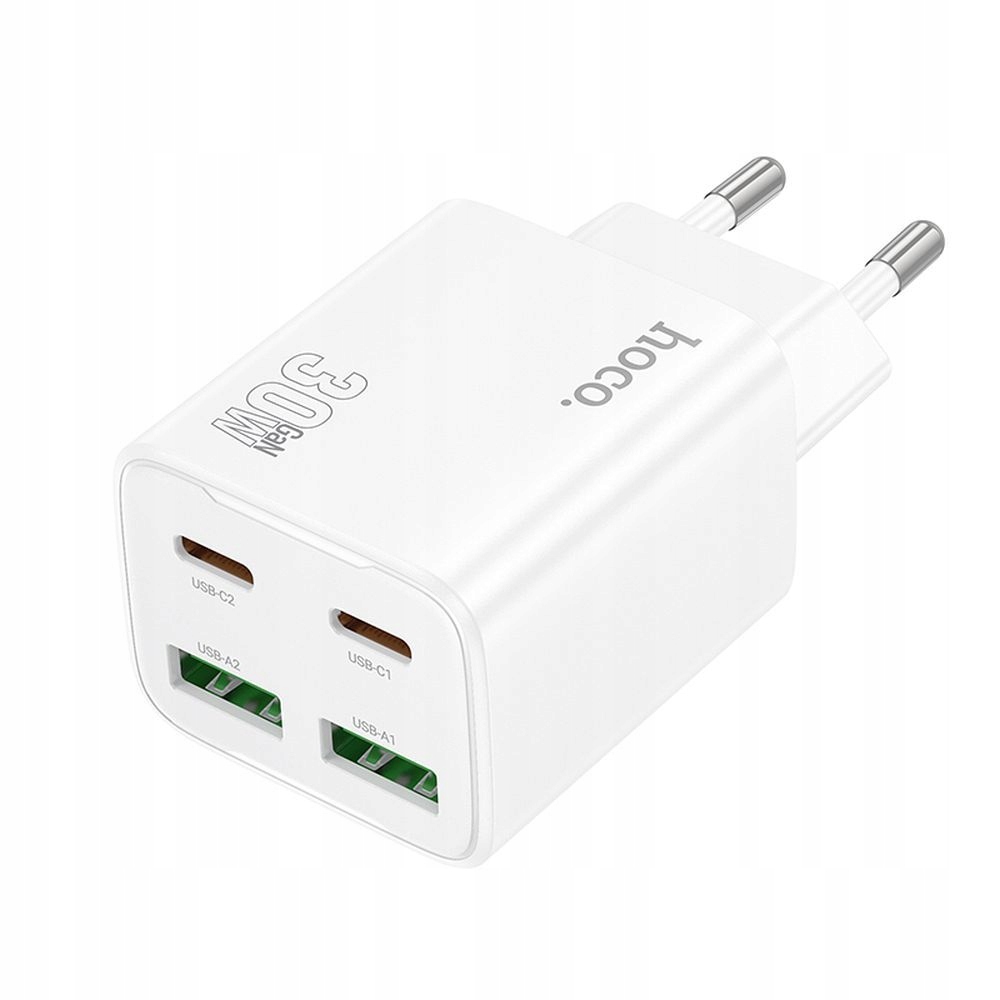 Ładowarka sieciowa do telefonu Hoco 2 x Usb C 2 x Usb A QC3.0 Pd 3A 30W