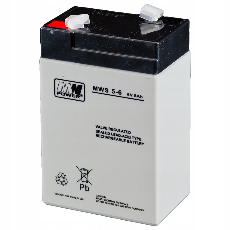 

Akumulator Mw Power Mws 5-6 (6V 5Ah) Agm