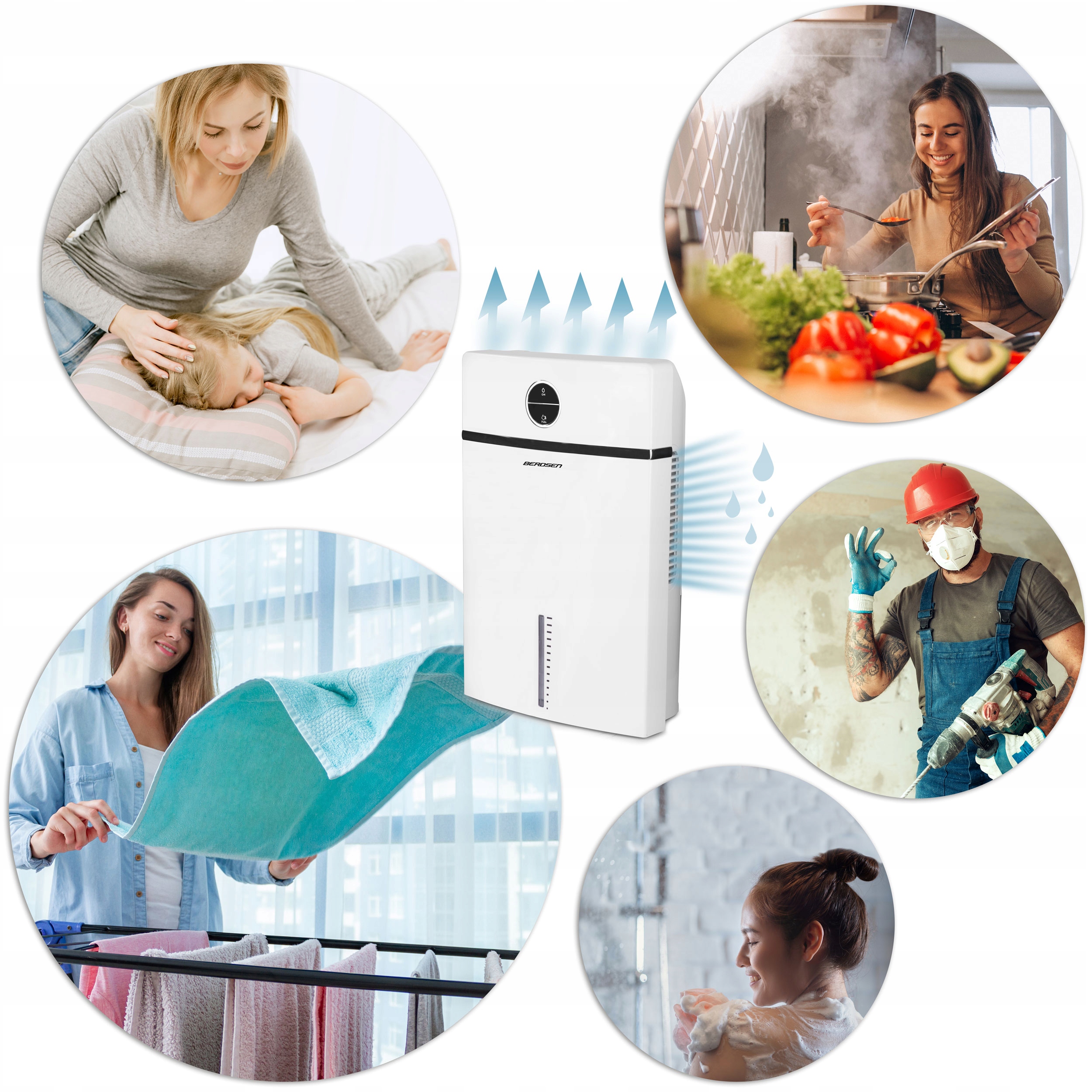 ОСУШИТЕЛЬ ВЛАЖНОСТИ 2000 мл 65 Вт. Мощность 65 Вт.